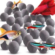 🐠 sungrow tourmaline balls: calcium-rich aquarium décor for active fish (pack of 30, 0.64oz) logo