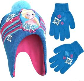 img 4 attached to ❄️ Stay Warm in Style: Disney Winter Frozen Beanie - Purple Girls' Accessories for Cold Weather