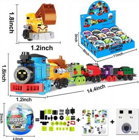 img 2 attached to Stem Building Toys For Kids Boys Birthday Party Favors Supplies Gift For 3-12 Year Old Boys Girls Learning Educational Toys (Train)