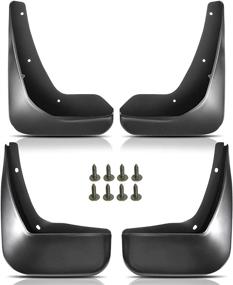 img 4 attached to 🚙 Enhance Protection and Style with Set of 4 Mud Flaps Splash Guards for 2010-2016 Buick LaCrosse Sedan (Second Generation)