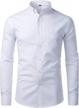 stay stylish in zeroyaa's hipster slim fit oxford shirts for men with chest pocket logo