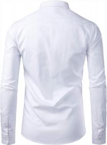 img 3 attached to Stay Stylish In ZEROYAA'S Hipster Slim Fit Oxford Shirts For Men With Chest Pocket