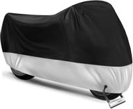 🏍️ universal all-season motorcycle cover – weatherproof sun outdoor protection with lock-holes & storage bag – xxl size for motorbikes/vehicles логотип