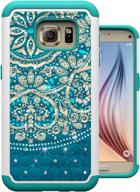 protect your samsung galaxy s7 in style with magicsky studded rhinestone bling hybrid dual layer armor defender case cover logo