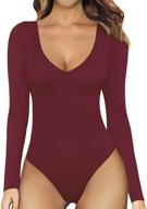 mangopop womens plunge bodysuits jumpsuits women's clothing ~ bodysuits логотип