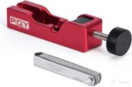 🔧 pqy universal spark plug gap tool & feeler gauge set for 10mm, 12mm, 14mm, and 16mm spark plugs - red logo