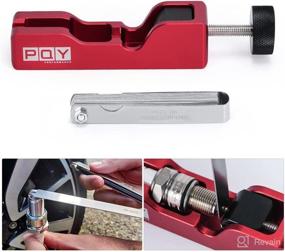 img 3 attached to 🔧 PQY Universal Spark Plug Gap Tool & Feeler Gauge Set for 10mm, 12mm, 14mm, and 16mm Spark Plugs - Red