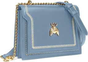 img 4 attached to Small Crossbody Women Shoulder Metal Women's Handbags & Wallets ~ Shoulder Bags