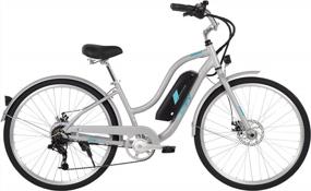 img 3 attached to Huffy Everett Electric Comfort Bike - 7 Speed, Aluminum Frame, Pedal Assist Up To 20 Mph - 27.5” For Adults