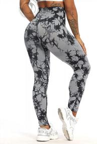 img 2 attached to Женские бесшовные леггинсы с высокой талией Smile Contour Workout Gym Yoga Pants Tights by SEASUM