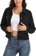 miss moly cropped jackets distressed women's clothing via coats, jackets & vests logo