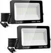 onforu 100w led flood lights (2 pack) - 700w equivalent, 8900lm super bright, waterproof security lights for yard, garden, and patio logo