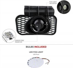 img 2 attached to High-Performing LED Fog Lights With Power Switch And Universal Wiring For 2003-2006 Chevy Avalanche, Silverado 1500, 2500, And 3500 Pickup Trucks - Driver And Passenger Side Assembly By VIPMOTOZ