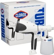 clorox turbo handheld power sprayer: lightweight disinfectant cleaner for small businesses, covers large areas logo