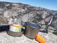 img 1 attached to Bestargot Camping Titanium Pot & Pan Set - Portable Outdoor Cookware For Backpacking, Camp Cooking And Traveling. review by Kenneth Barnes