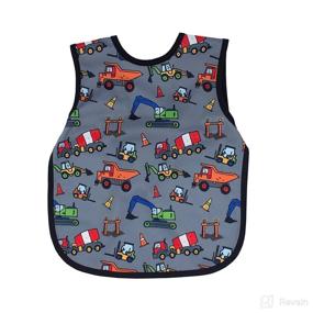 img 4 attached to 🛠️ Protective BapronBaby Construction Zone Bib | Soft, Waterproof & Stain Resistant | Machine Washable | Ages 6m-5yr (Preschool 3-5yrs)