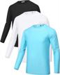sykooria 3 pack men's long sleeve athletic shirts - upf 50+ sun protection, lightweight, quick-dry, and cooling workout tees logo