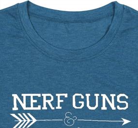 img 2 attached to Spruce Up Your Mom Life Style With Nerf Guns Messy Buns Shirt - Perfect Mama Gift Tee For Women!