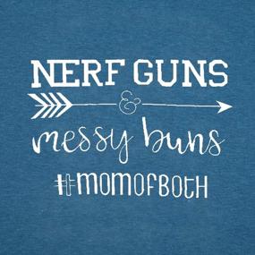 img 3 attached to Spruce Up Your Mom Life Style With Nerf Guns Messy Buns Shirt - Perfect Mama Gift Tee For Women!