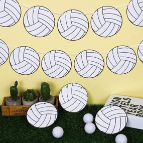 img 1 attached to ADXCO Volleyball Paper Garland Set - Perfect Decoration For Sports Theme Parties, Birthdays, And Baby Showers!
