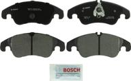 🔥 bosch bp1322 quietcast premium semi-metallic disc brake pad set for audi a4, a5, a6, a7, q5, s4, s5; mercedes-benz e300; front - top performance brake pads! логотип