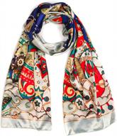 stylish floral pashmina shawl wraps: lightweight, silky, and versatile for women logo
