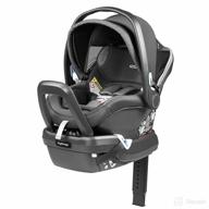 peg perego primo viaggio 4-35 nido - rear-facing infant car seat with load leg & anti-rebound bar - suitable for babies 4 to 35 lbs - made in italy - atmosphere (grey) logo