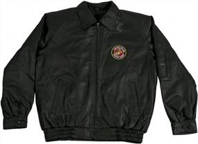 img 1 attached to Men'S Leather Jacket US Marines