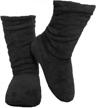 cozy up in fralosha women's coral velvet slipper socks: super soft & fuzzy lined booties for spring-autumn! logo