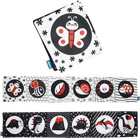 img 3 attached to High Contrast Baby Sensory Toys: KaPing Black and White Baby Book, Early Education Soft Book for Newborns (0-3 Years), Infant Tummy Time Toys