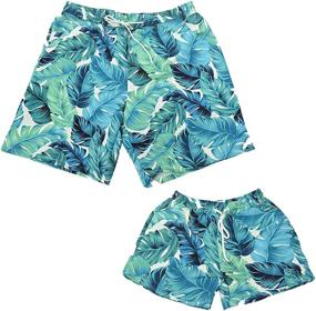 img 1 attached to OMZIN Matching Boardshorts Drawstring Pockets Women's Clothing at Swimsuits & Cover Ups