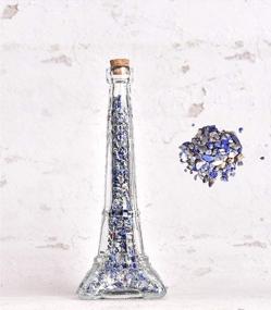 img 4 attached to Красиво оформленная бутылка желаний AMOYSTONE Crystal Stone с целебными чипсами Lapis - идеально подходит для украшения дома и офиса