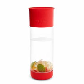 img 4 attached to Red Munchkin 20Oz Miracle 360 Water Bottle With Fruit Infuser