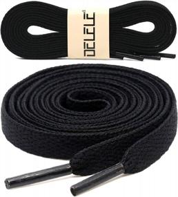 img 2 attached to Upgrade Your Shoes With DELELE 5/16" Flat Shoelaces For Athletic Sneakers And Boots