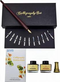 img 3 attached to 17-Piece Calligraphy Set With Pens, Inks, Nibs, Pen Holder And Introduction Booklet For Beginners - AIVN