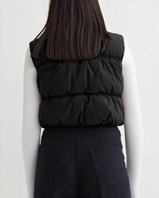 img 3 attached to SySea Women'S Padded Crop Vest - Lightweight, Sleeveless Winter Outerwear With Zip-Up Closure For Warmth And Style
