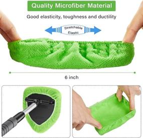 img 3 attached to 🧽 20-pack of Car Care Microfiber Cloths: Windshield Cleaner Kit with Reusable Pads for Auto Windshield Cleaning Tool, Glass Cleaner Wiper, Interior Car Window Cleaner, and Washing Bonnets