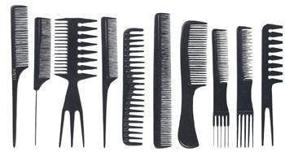 img 1 attached to NaRaMax Professional Comb Set 10Pcs
