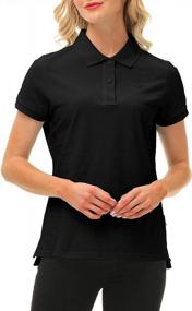 img 3 attached to Women'S MoFiz Outdoor Sports T-Shirt Short Sleeve Wicking Polo Black L
