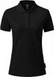 women's mofiz outdoor sports t-shirt short sleeve wicking polo black l logo