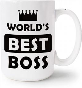 img 4 attached to World'S Best Boss Mug - The Office TV Show Coffee Mug Gift With Funny Quote - Unique Birthday Present For Men And Women - 15 Oz Immaculife Coffee Mug