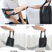 24-inch funcee nursing sling with 4 handles, back lifting aid, bed assist gait belt strap, patient care for elderly and senior injury recovery, handicapped - padded bed transfer sling logo