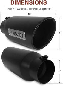 img 3 attached to Jinsanity Performance Universal Stainless Tailpipe Replacement Parts : Exhaust & Emissions