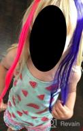 img 1 attached to 12-Piece Rainbow Hairpiece For Kids Girls & Women - Highlight Your Party With Multi-Color Synthetic Hair Extensions! review by Predrag Holman