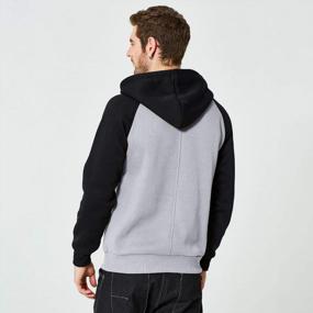 img 3 attached to Men'S Pullover Hoodie With Kangaroo Pocket - DUOFIER Hooded Sweatshirt