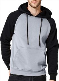 img 4 attached to Men'S Pullover Hoodie With Kangaroo Pocket - DUOFIER Hooded Sweatshirt