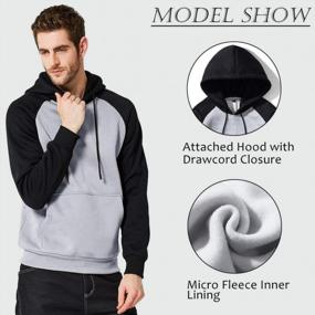 img 2 attached to Men'S Pullover Hoodie With Kangaroo Pocket - DUOFIER Hooded Sweatshirt