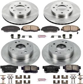 img 3 attached to 🔧 Высокопроизводительная комплектация тормозных колодок и роторов Power Stop KOE1240 - Autospecialty [Подходит для Honda Accord 4 Cylinder 1998-2002, Acura CL 4 Cylinder 1998-1999]