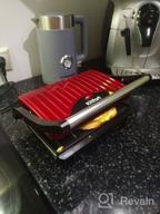 img 1 attached to Sandwich maker Kitfort KT-1609 Panini Maker, red review by Stanislaw Jastrzebsk ᠌