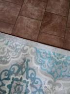img 1 attached to Ivory And Navy Blue Bohemian Damask Rug For A Transitional Home Decor - 3'3"X5'2 review by Natalie Martin
